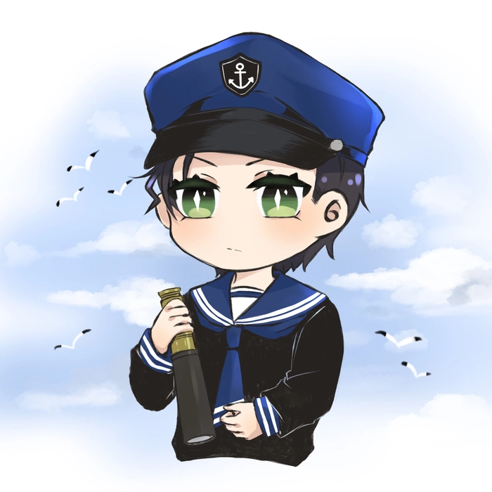 Hình Akai Shuichi chibi ngầu dễ thương