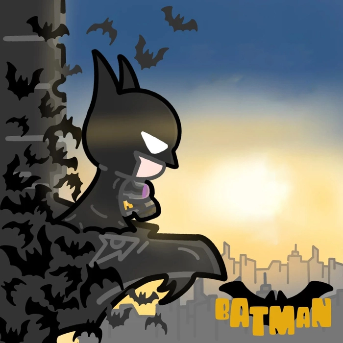 Hình Batman chibi dễ thương cực chất