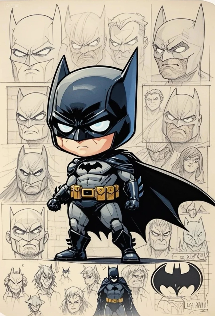 Hình Batman chibi dễ thương đáng sưu tầm