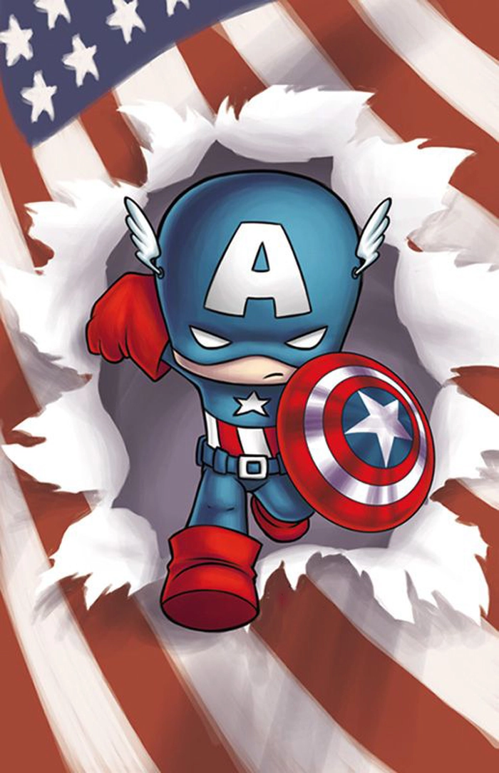 Hình Captain America chibi cute