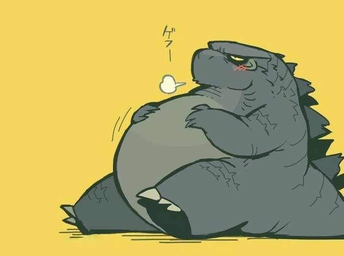 Hình Godzilla chibi cute ngộ nghĩnh