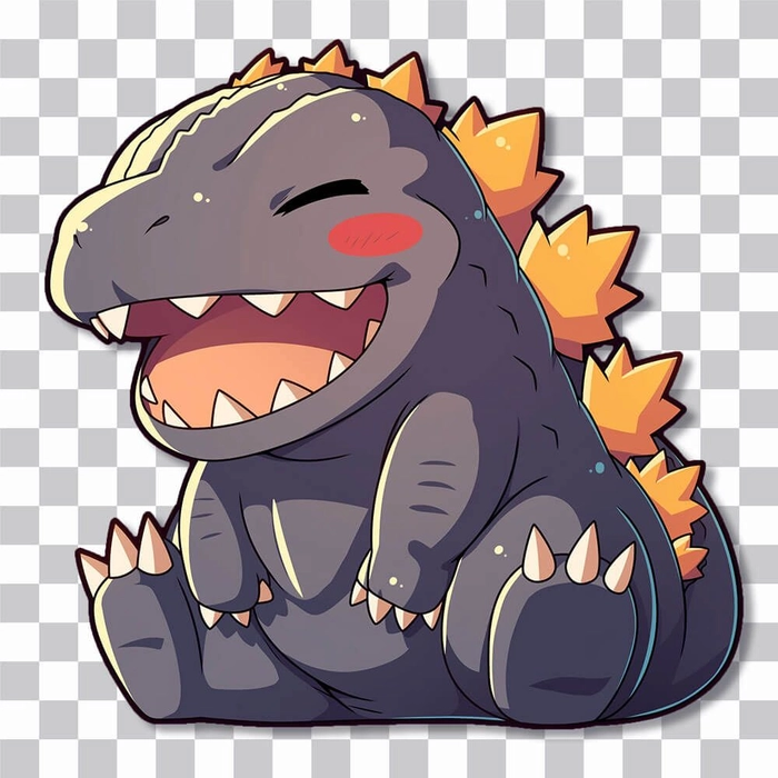 Hình Godzilla chibi cute và ngộ nghĩnh