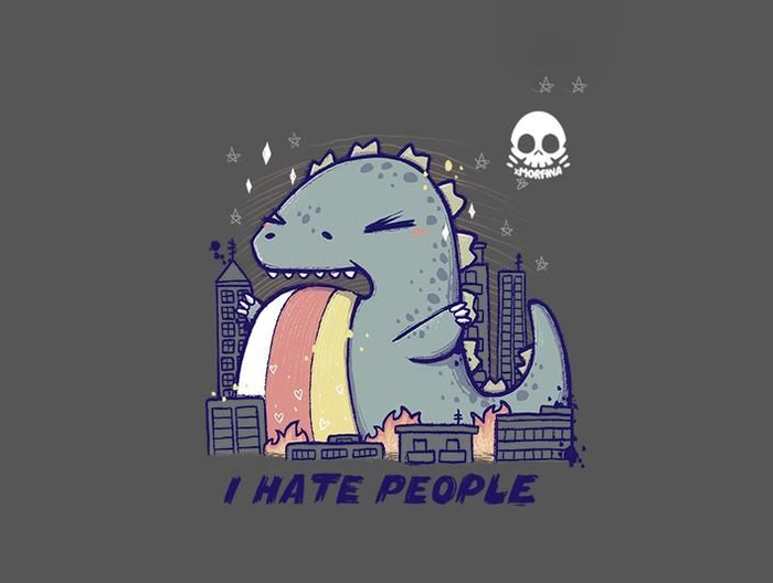 Hình Godzilla chibi ngộ nghĩnh đáng yêu