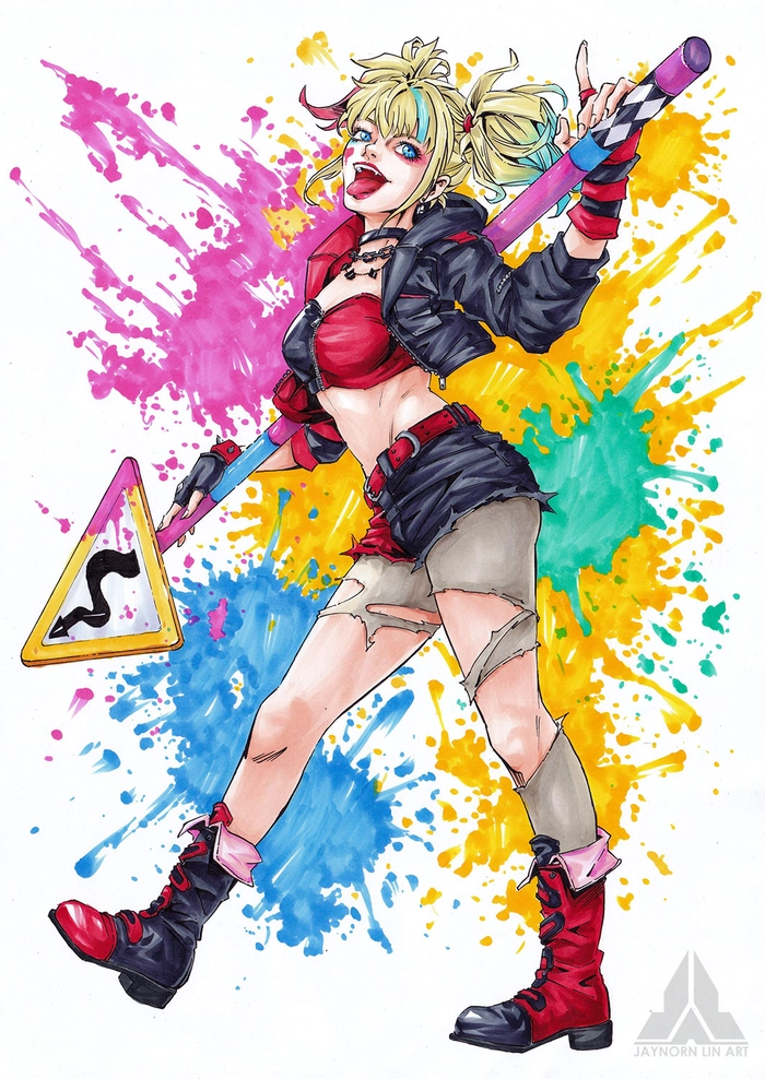 Hình Harley Quinn anime cute quyến rũ