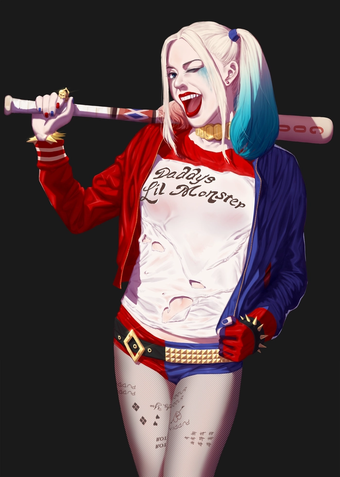 Hình Harley Quinn anime dễ thương sexy