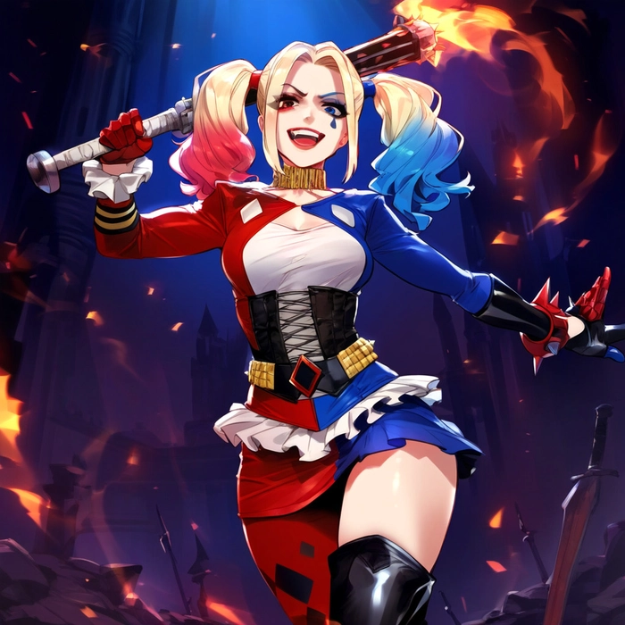 Hình Harley Quinn anime nude nóng bỏng