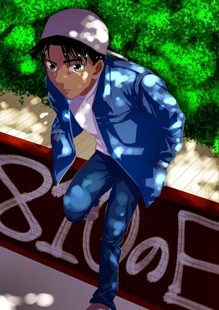 Hình Heiji Hattori Osaka thần thái mạnh mẽ
