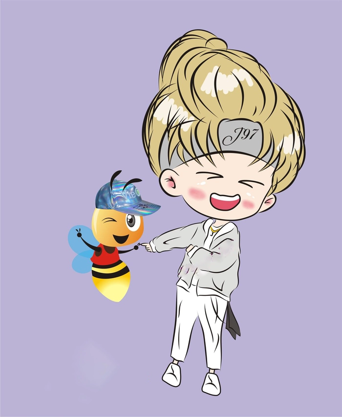 Hình J97 Đom Đóm chibi cực dễ thương