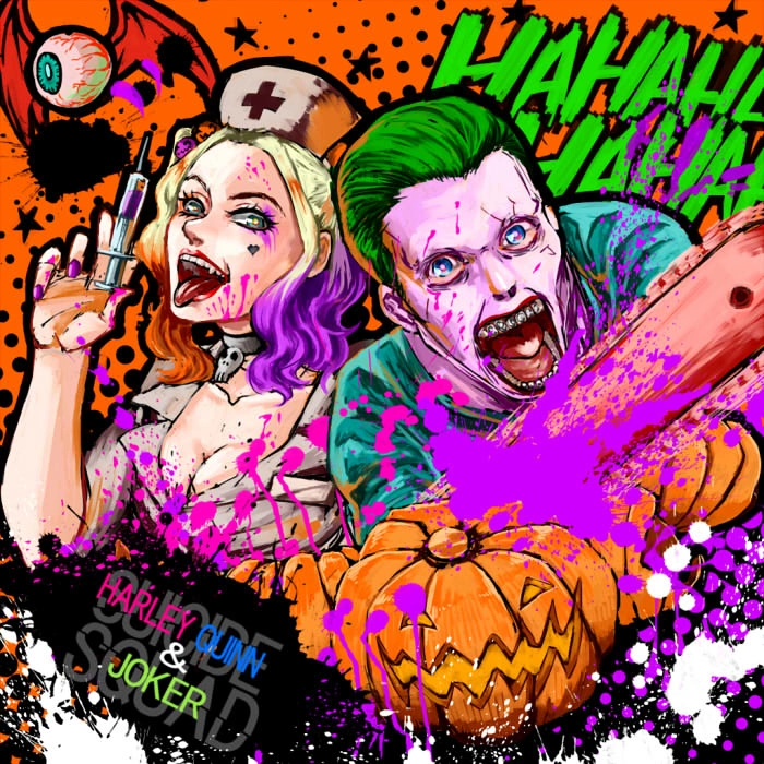 Hình Joker và Harley Quinn chất