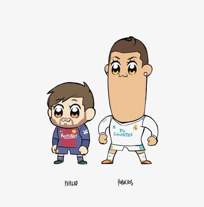 Hình Messi chibi cute phiên bản hài hước