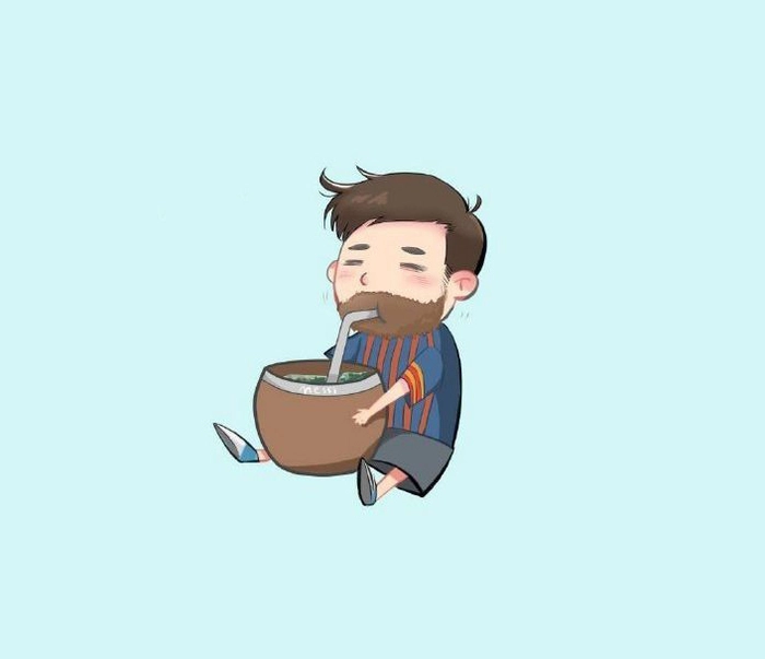 Hình Messi chibi dễ thương