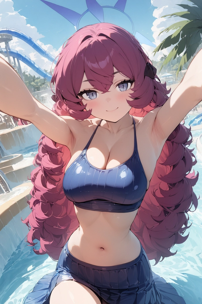 Hình Natsume Iroha Blue Archive bikini hút hồn