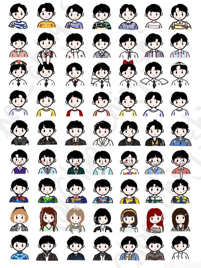 Hình TF Gia Tộc F4 chibi cute