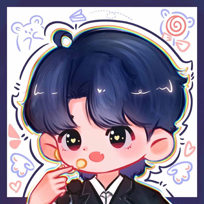 Hình Tả Hàng chibi đáng yêu