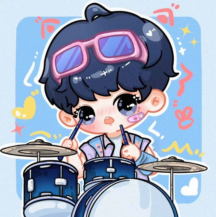 Hình Tả Hàng chibi tinh nghịch