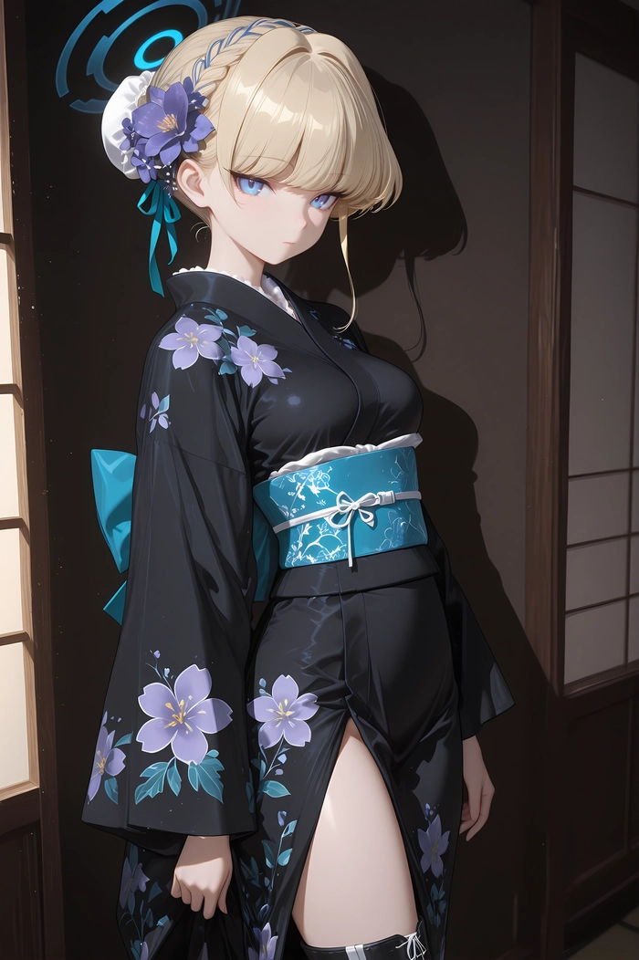 Hình Toki Blue Archive kimono gợi cảm tinh tế