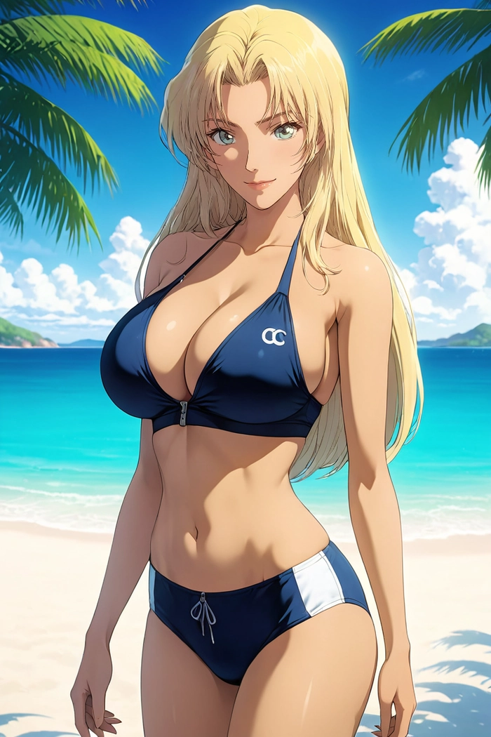 Hình Vermouth Conan bikini quyến rũ khó cưỡng