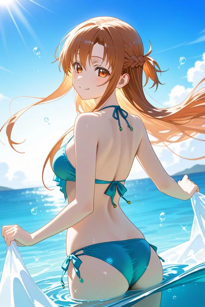 Hình ảnh Asuna bikini đẹp dịu dàng