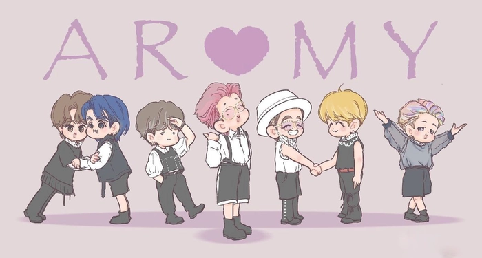 Hình ảnh BTS chibi cute dễ thương