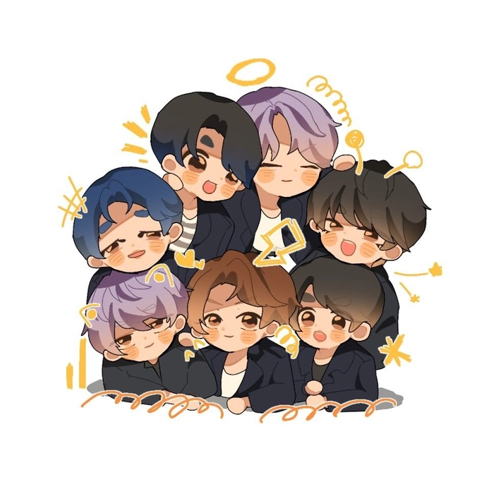 Hình ảnh BTS chibi đẹp