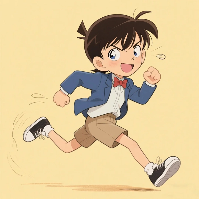 Hình ảnh Conan chibi ngộ nghĩnh