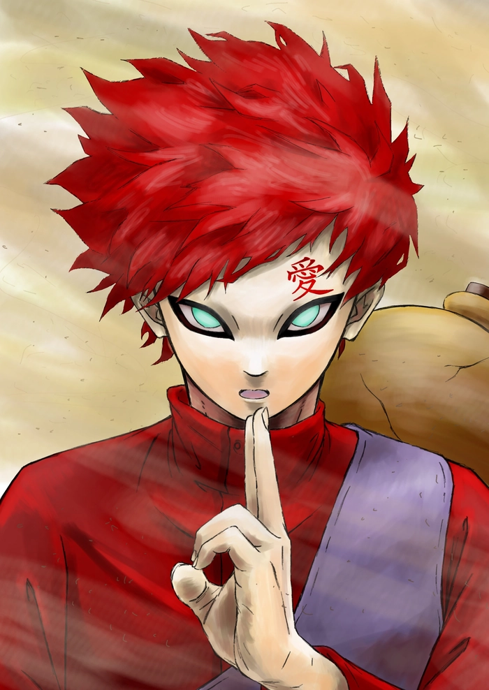 Hình ảnh Gaara Naruto thần thái mạnh mẽ