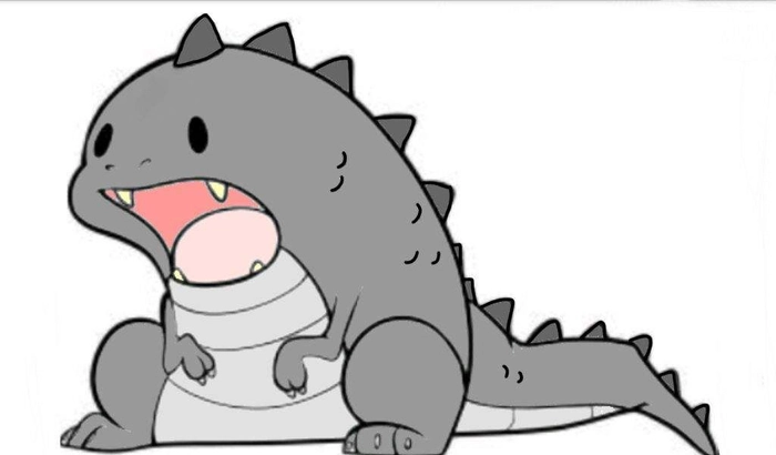Hình ảnh Godzilla chibi nhỏ nhắn dễ thương