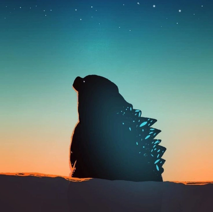 Hình ảnh Godzilla chibi phong cách đáng yêu