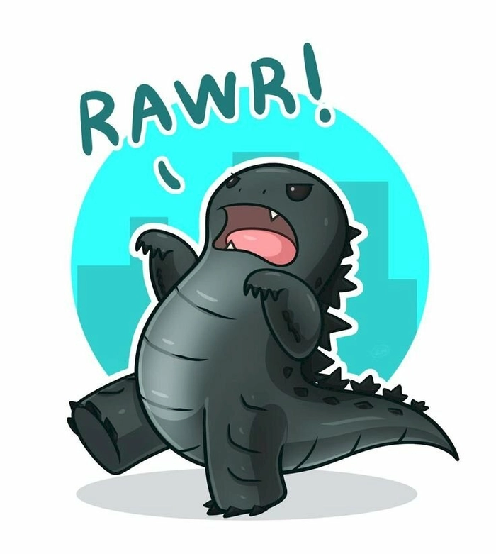 Hình ảnh Godzilla chibi siêu dễ thương