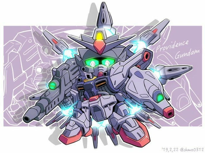 Hình ảnh Gundam chibi anime đáng yêu