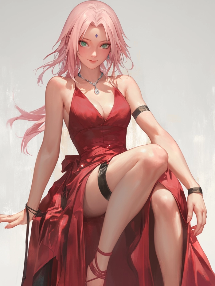 Hình ảnh Haruno Sakura tạo dáng cuốn hút