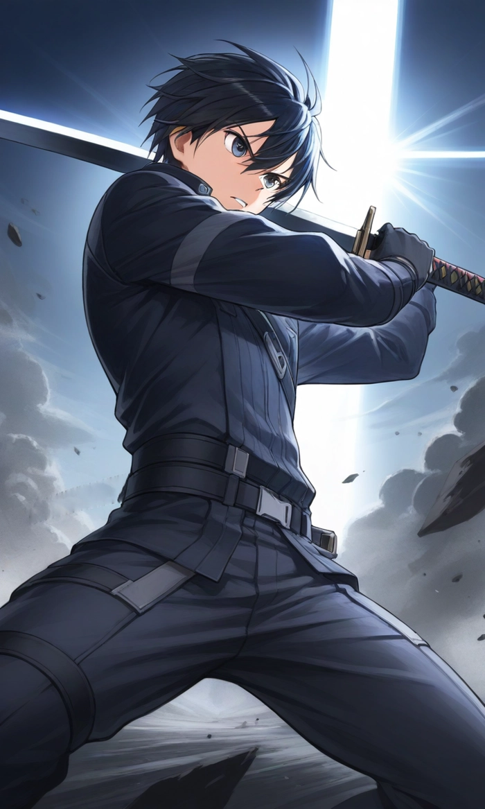 Hình ảnh Kirito đẹp chuẩn kiếm sĩ