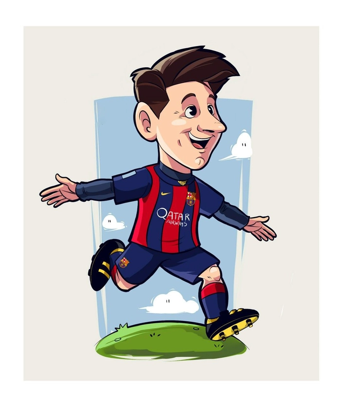 Hình ảnh Messi chibi cute cực đẹp