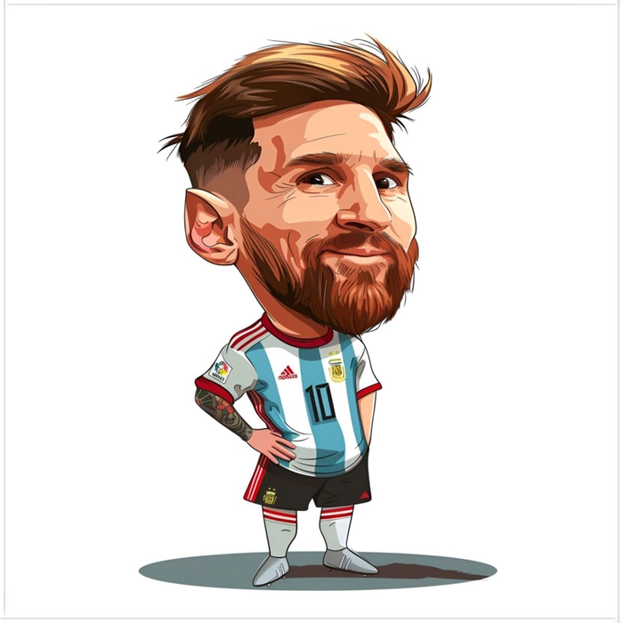 Hình ảnh Messi chibi cute
