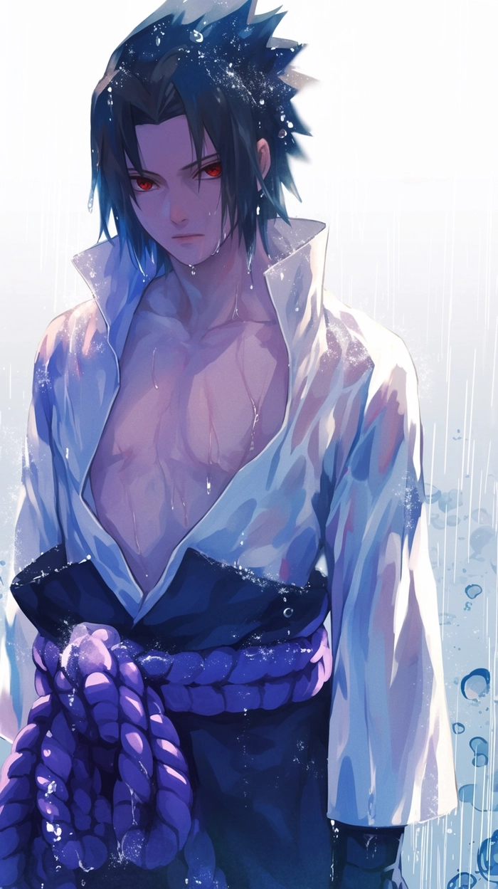 Hình ảnh Sasuke cute chuẩn phong cách fanart