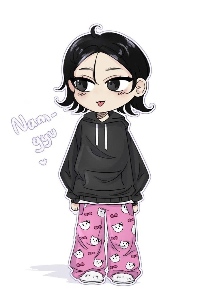 Hình ảnh Squid Game chibi ngộ nghĩnh