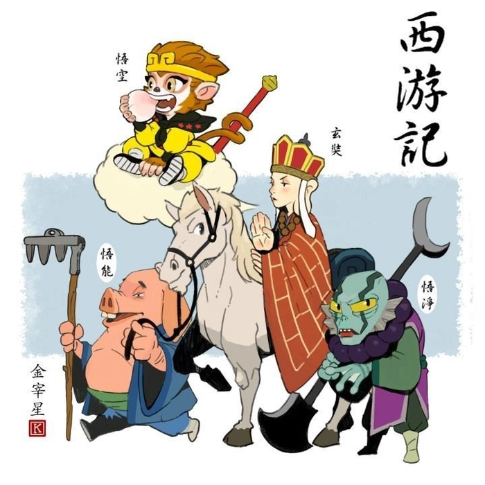 Hình ảnh Tây Du Ký chibi đáng yêu độc đáo