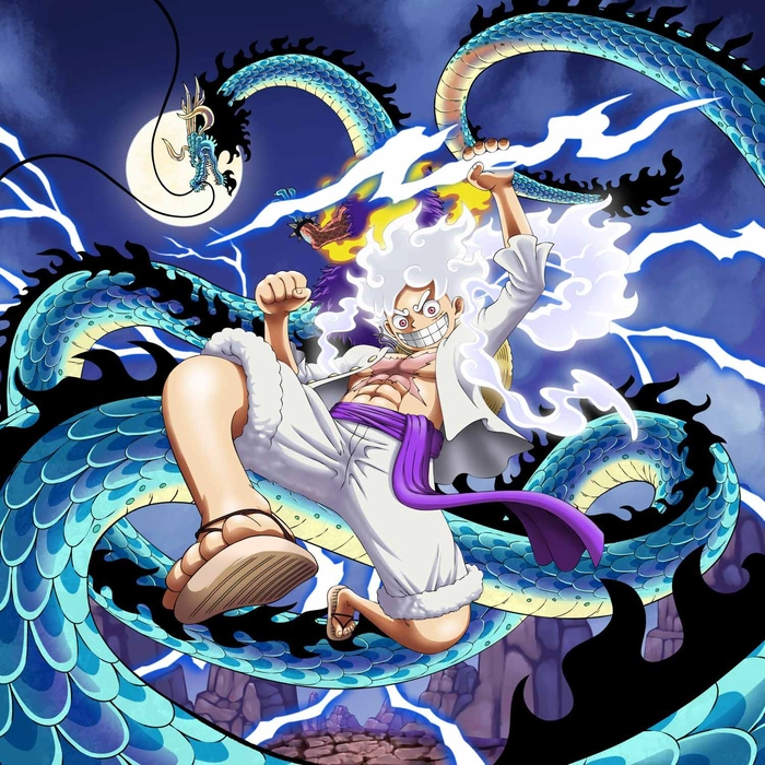 Hình ảnh anime Luffy Gear 5 cực chất
