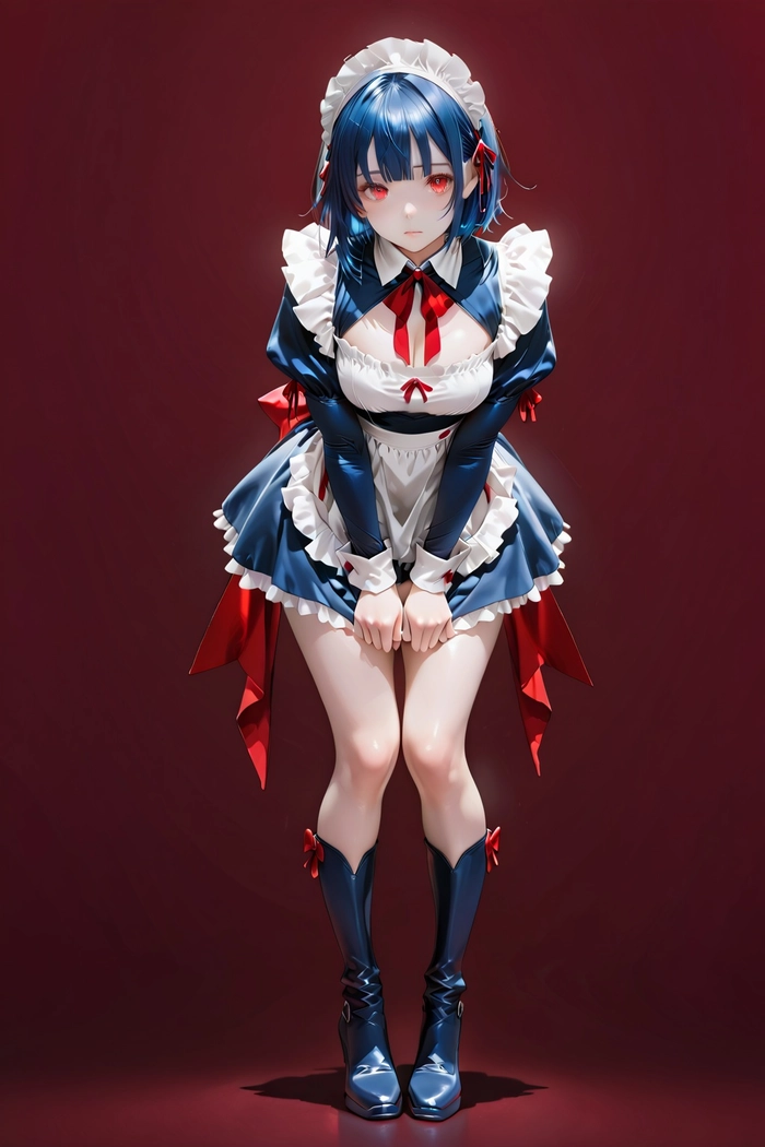 Hình ảnh anime hầu gái phong cách maid cafe