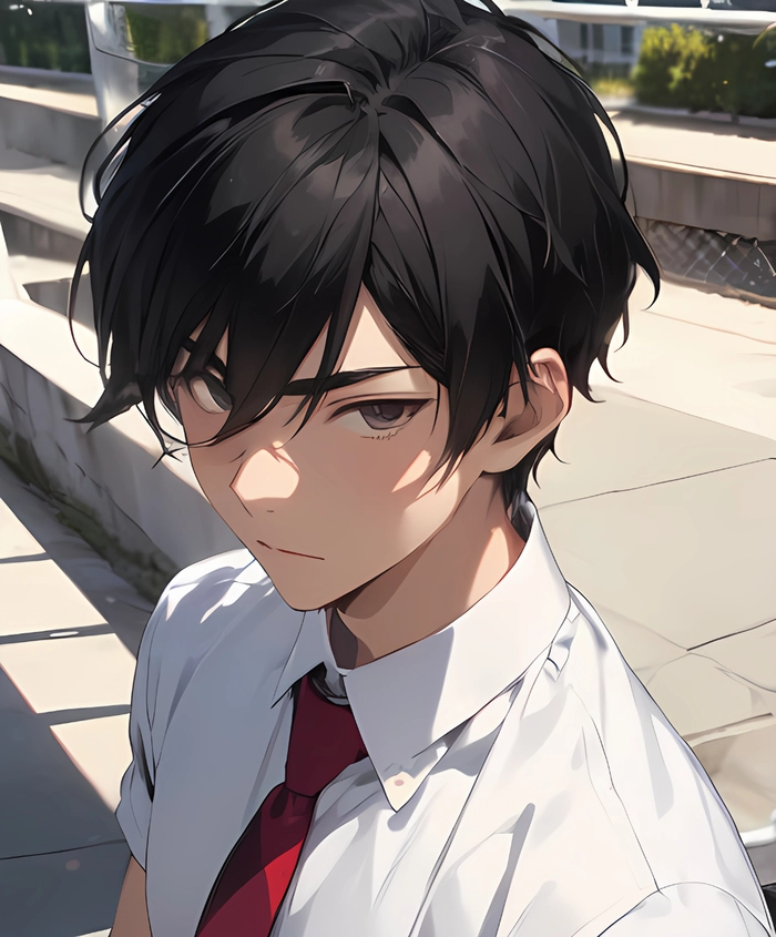 Hình ảnh anime học sinh nam cuốn hút