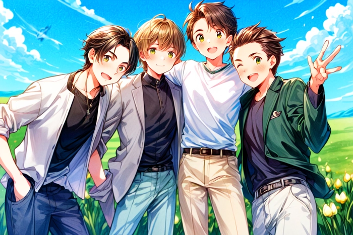 Hình ảnh anime học sinh nam đẹp