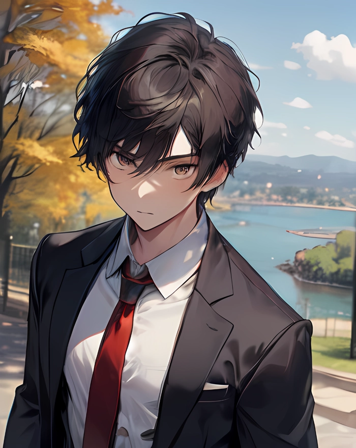 Hình ảnh anime học sinh nam lãng tử