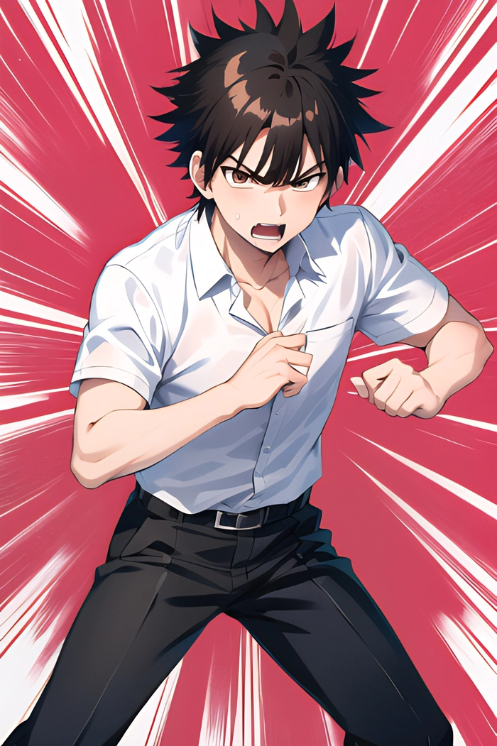 Hình ảnh anime học sinh nam quyến rũ
