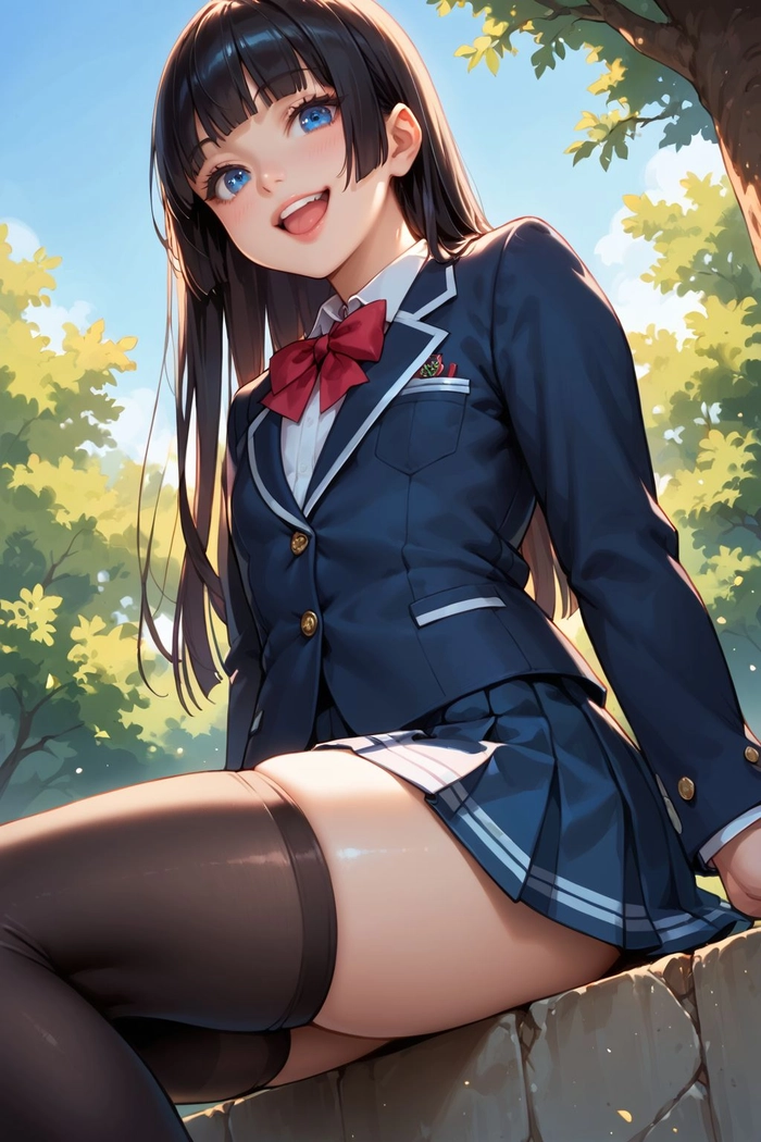 Hình ảnh anime học sinh nữ trong sáng