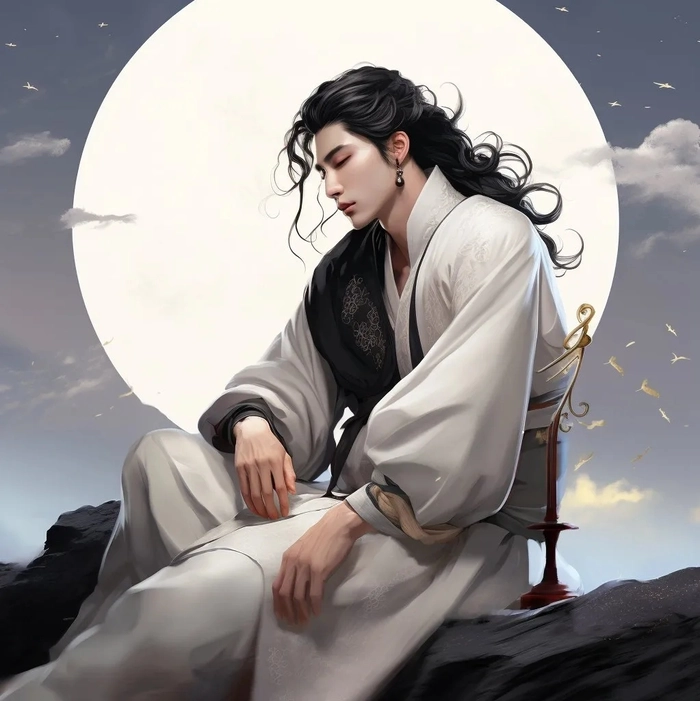 Hình ảnh anime nam cổ trang lạnh lùng cuốn hút