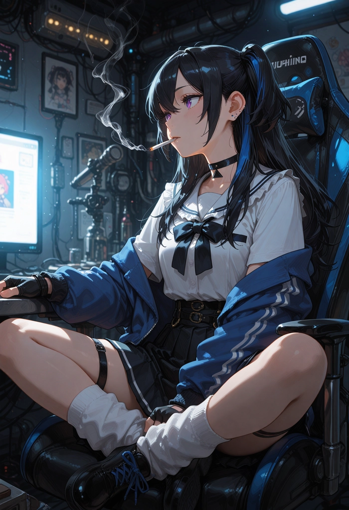 Hình ảnh anime ngầu con gái cuốn hút