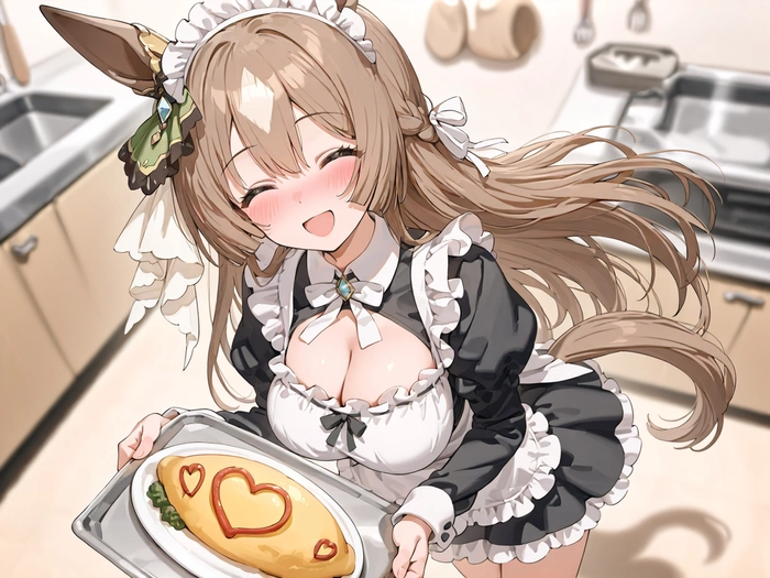 Hình ảnh anime nữ hầu gái dễ thương