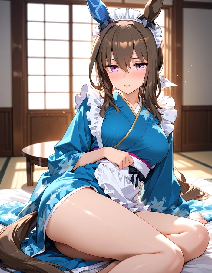 Hình ảnh anime nữ hầu gái dịu dàng