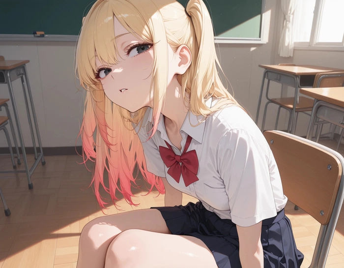Hình ảnh anime nữ học sinh cute chibi