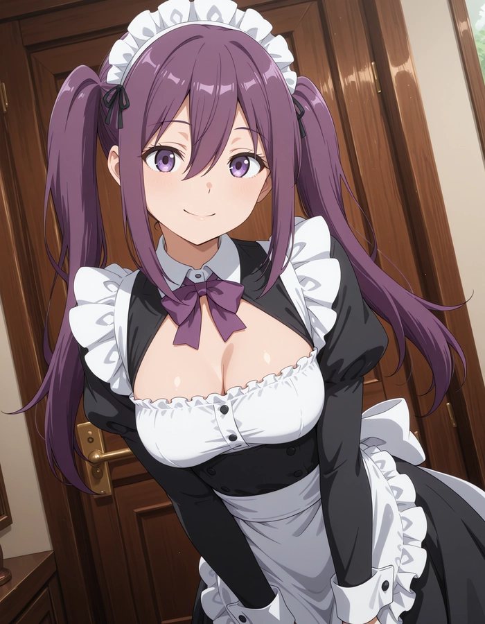 Hình ảnh anime nữ mặc đồ hầu gái đẹp